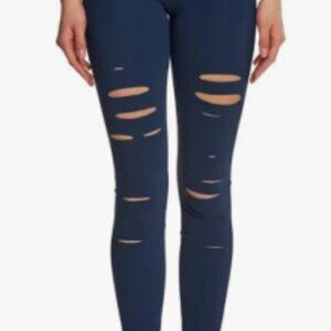 ALO Yoga Navy Leggings with Cut-Out Design
